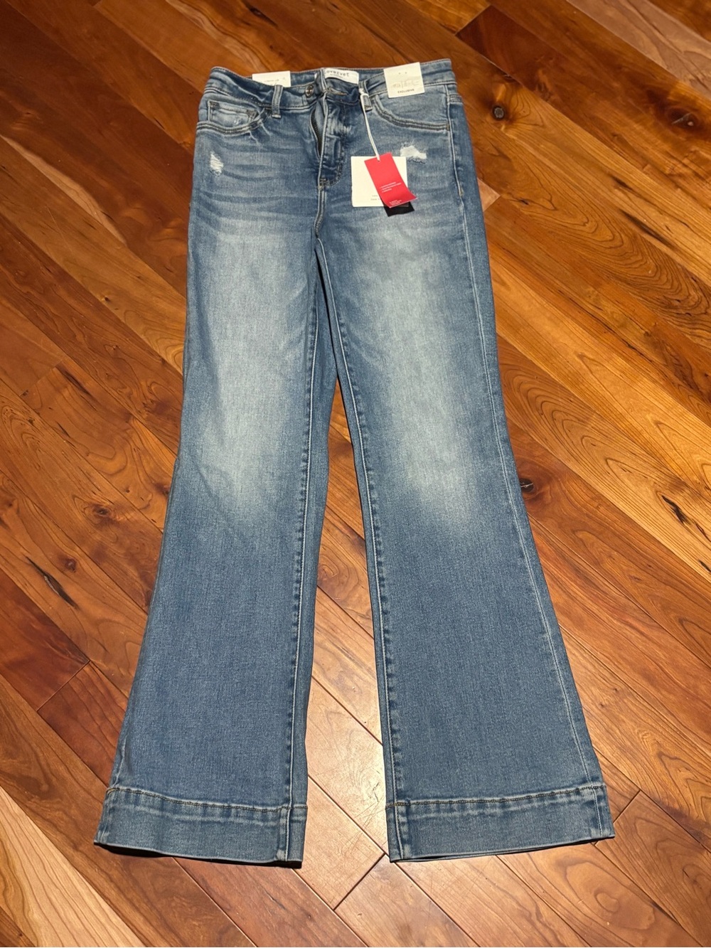 Lovervet by Vervet High Rise Flare Tummy Control Jeans